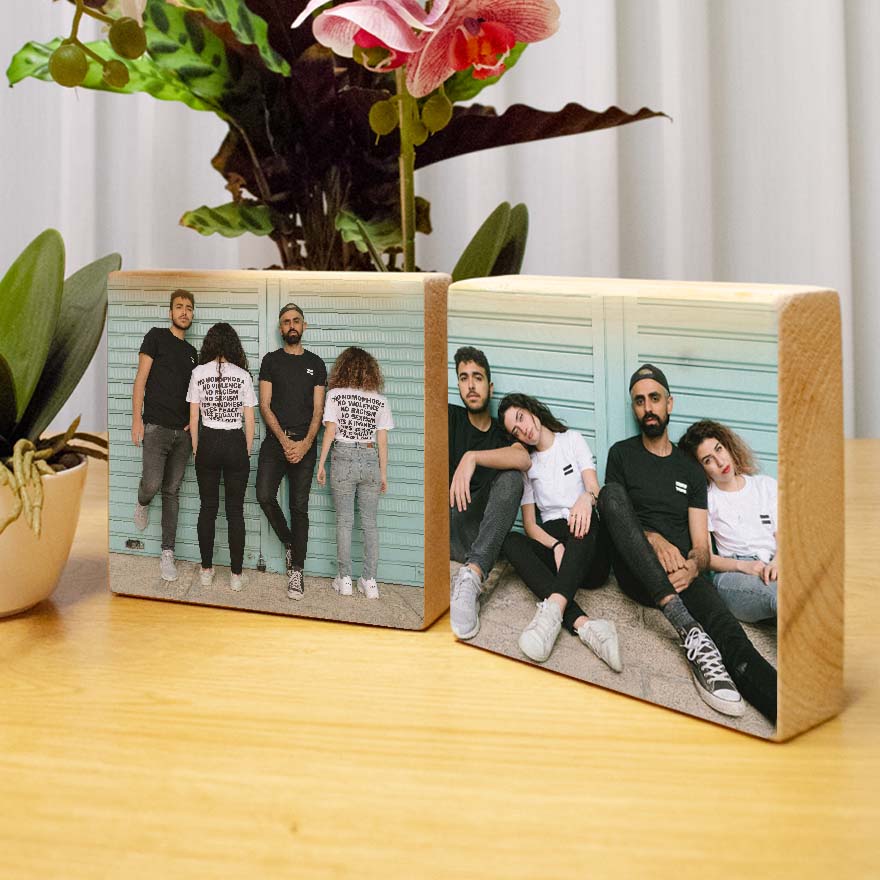 הדפסה על בלוק עץ טבעי במבצע 15X14.5 ועוד זוג 10X10 – תמונה 8