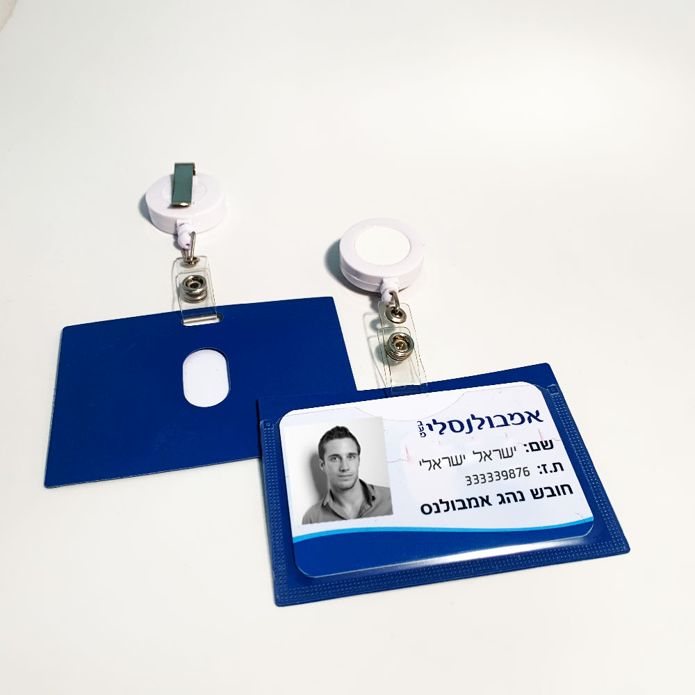 מנשא / מחזיק גמיש לתג זיהוי + יו יו עגול