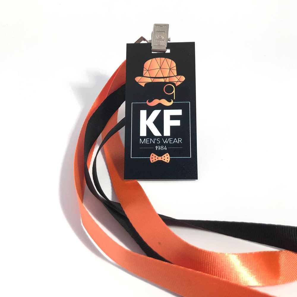 תג PVC ממותג 8.5X5.5 ס"מ + שרוך לצוואר – תמונה 3