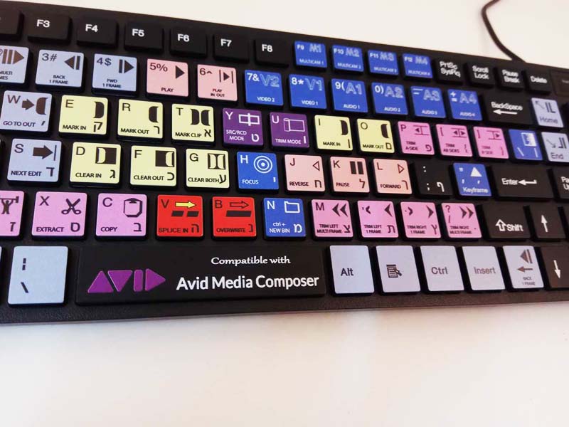 מקלדת Avid Composer USB שחורה