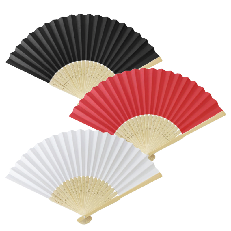 מניפה ממותגת - מניפת-יד במבו בשילוב נייר – תמונה 3