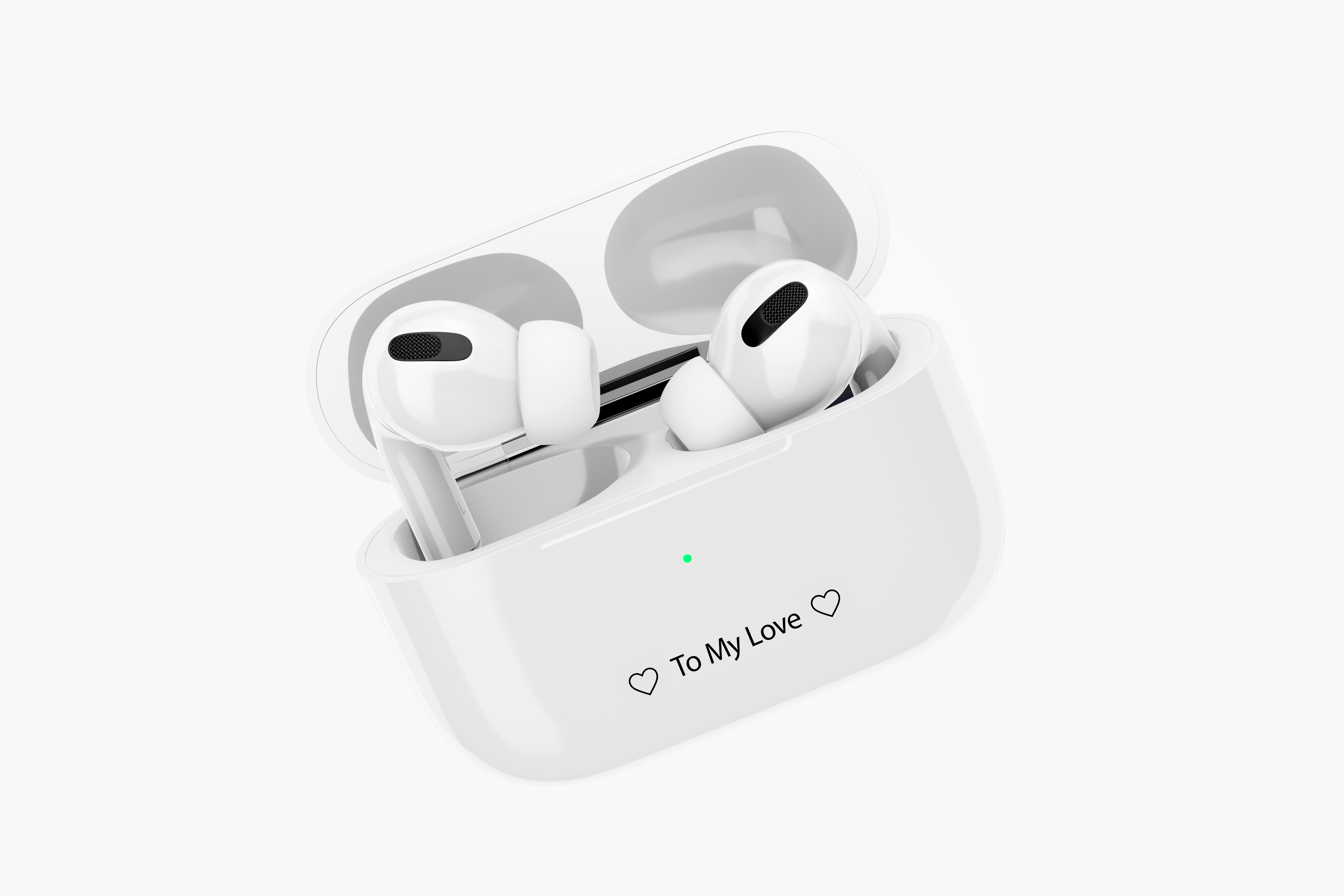 מיתוג איירפודס Airpods - לא כולל את המוצר- סימון בלבד!