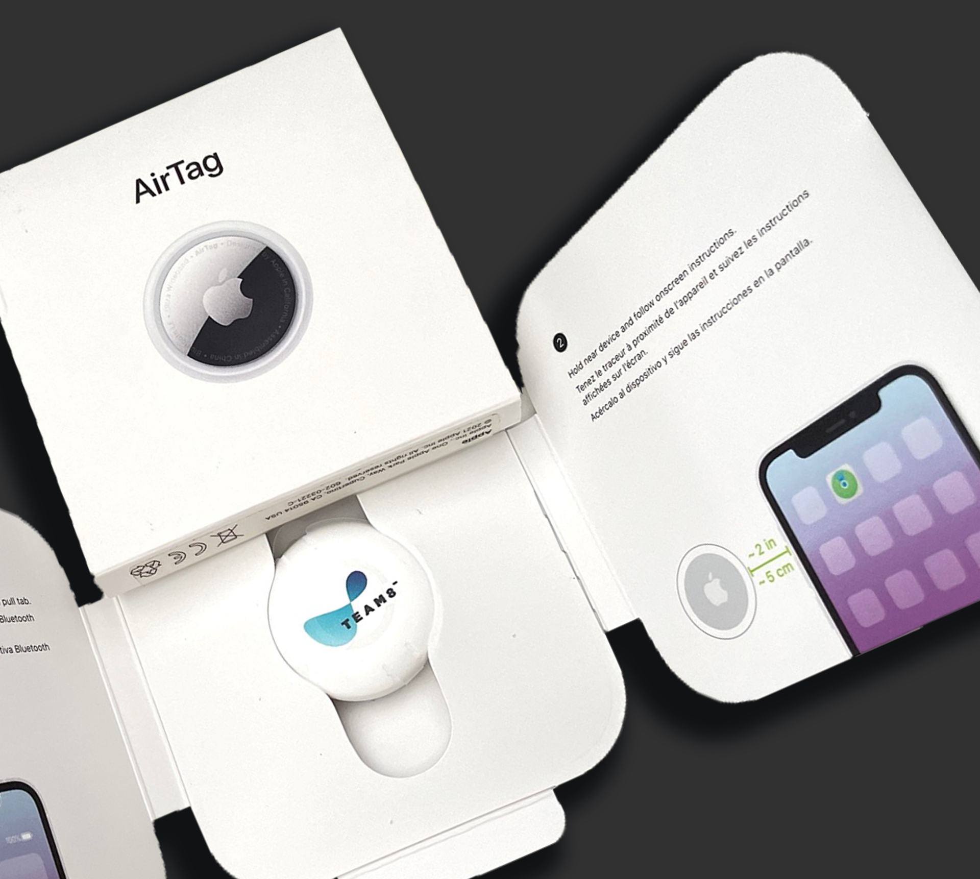 מיתוג AirTag Apple - לא כולל את המוצר- סימון בלבד!